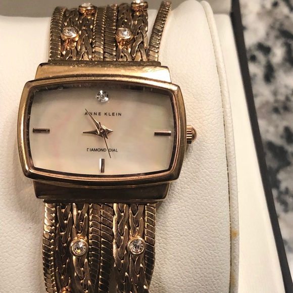 Anne Klein Chain Bracelet Watch
